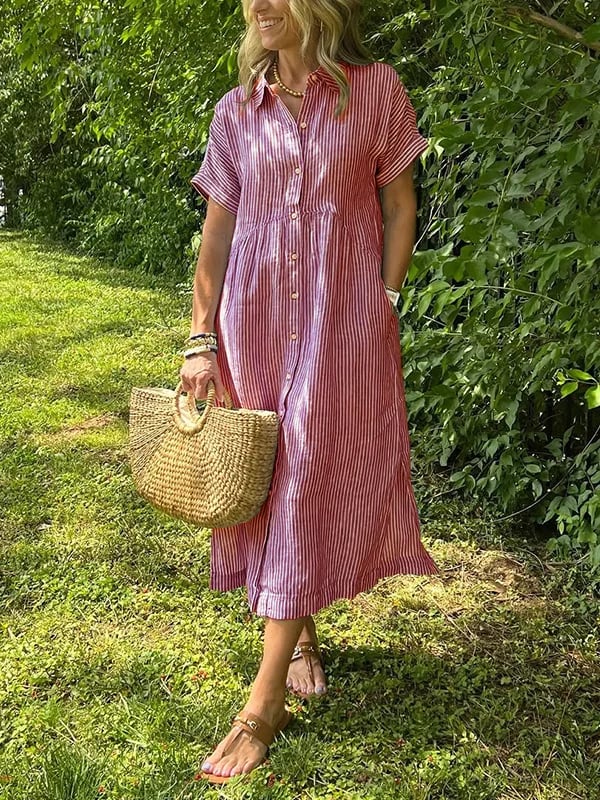 Charleigh | Elegantes gestreiftes Kleid