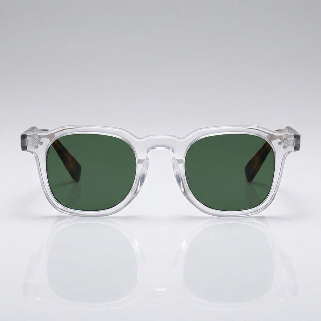 Unisex Quadratische Rahmen Sonnenbrille – Stilvolle UV Schutz Brille
