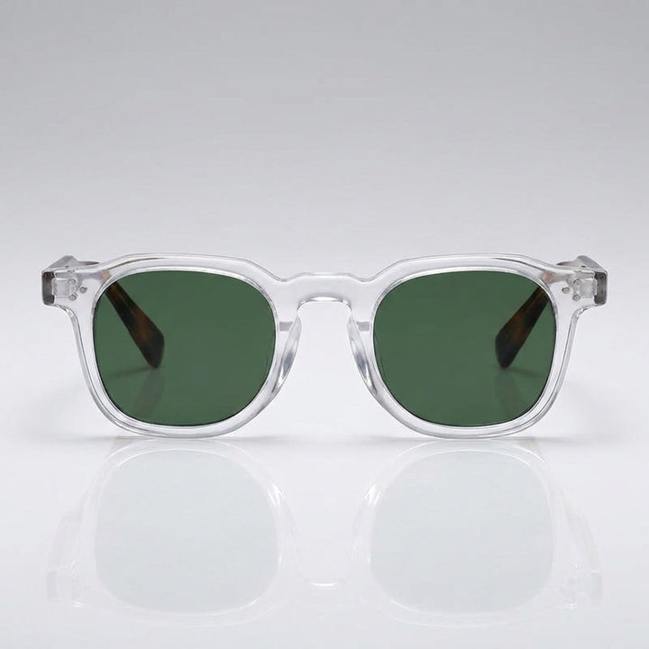 Unisex Quadratische Rahmen Sonnenbrille – Stilvolle UV Schutz Brille