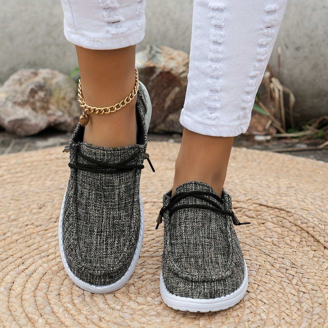 Damen Slip On Sneaker Mit Schnürung