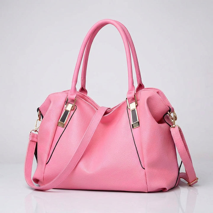 Damen Breite Leder Handtasche Mit Langem Riemen – Stilvolle Schultertasche