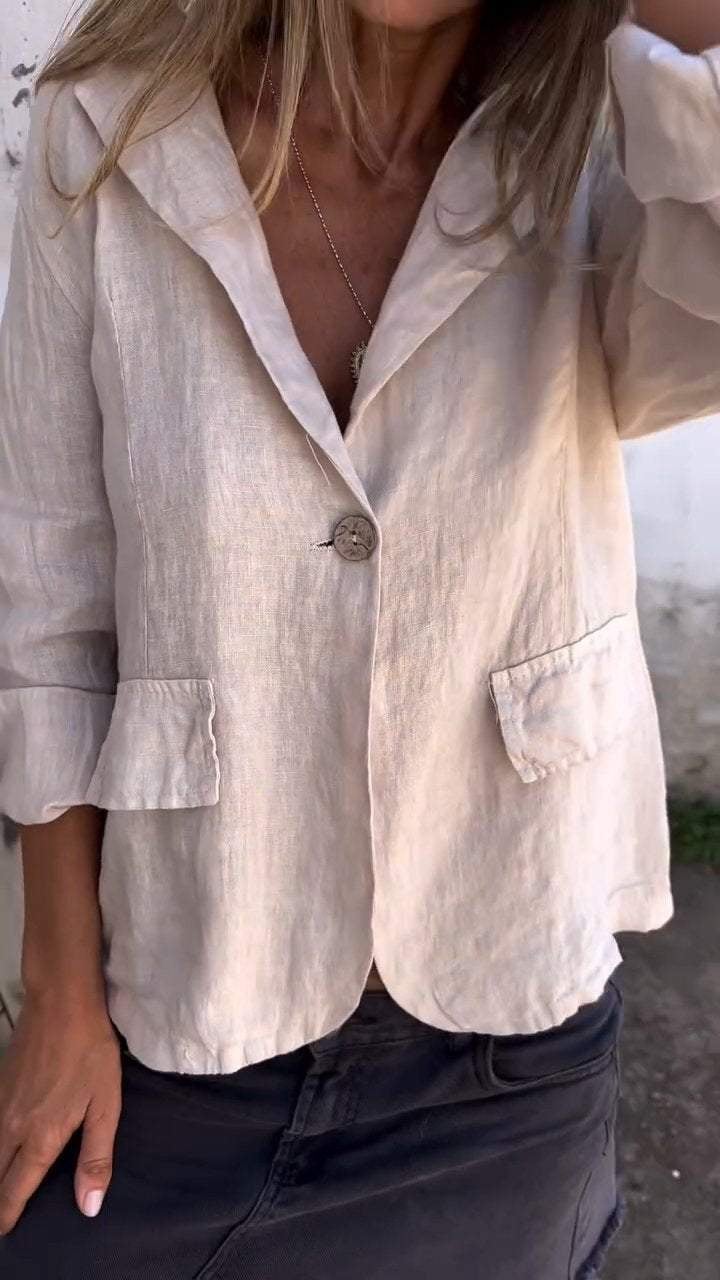 Damen Blazer Mit Knopfleiste