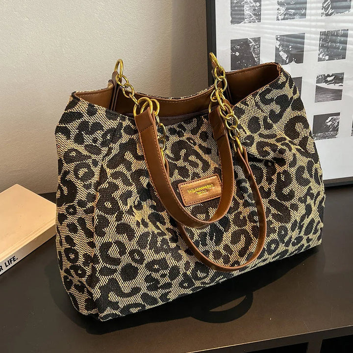 Damenhandtasche mit Animalprint