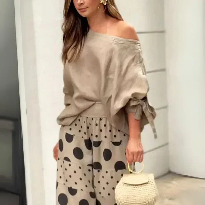 Damen Zweiteiliges Maxi Outfit Set