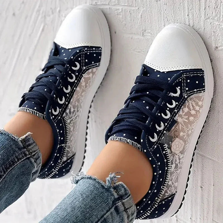 Damen Mesh Schnürsneaker
