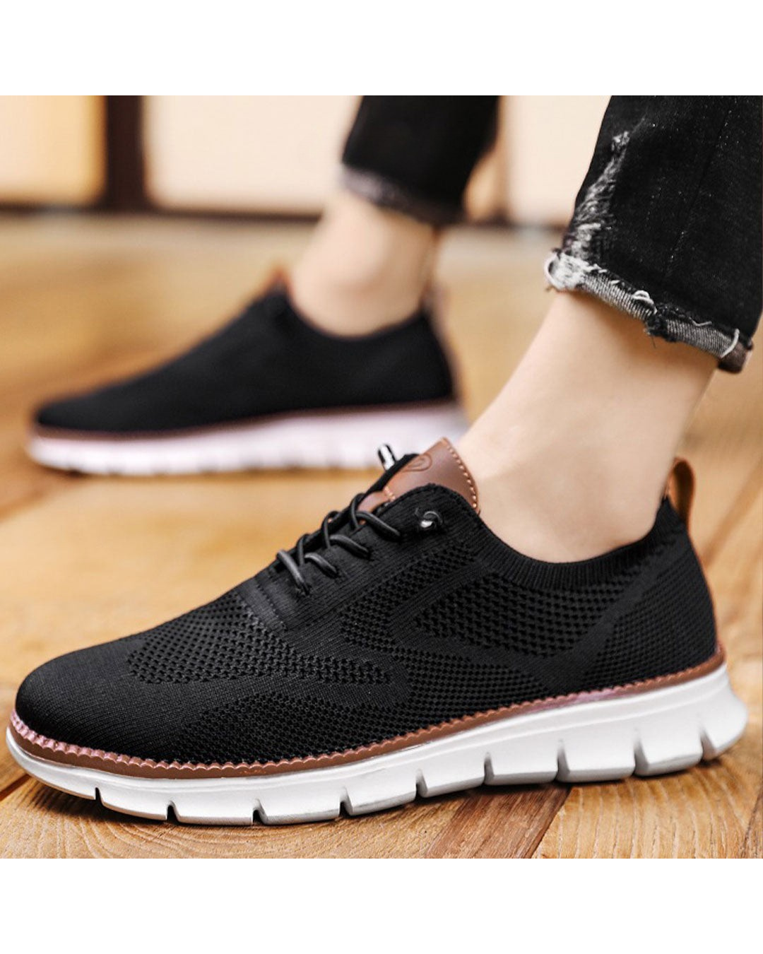 Herren Schnürer Plattform Turnschuhe