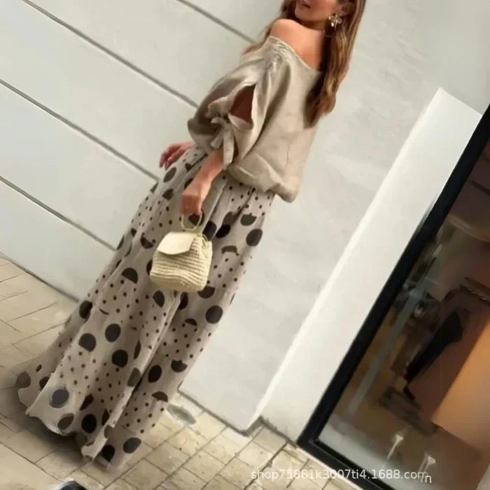Damen Zweiteiliges Maxi Outfit Set