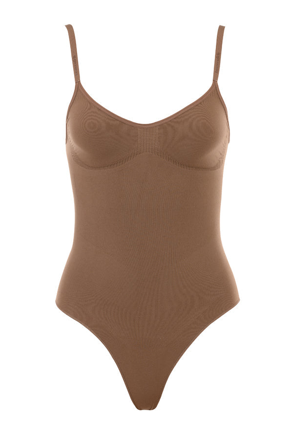 Sculpting Full Brief Bodysuit – Mocha