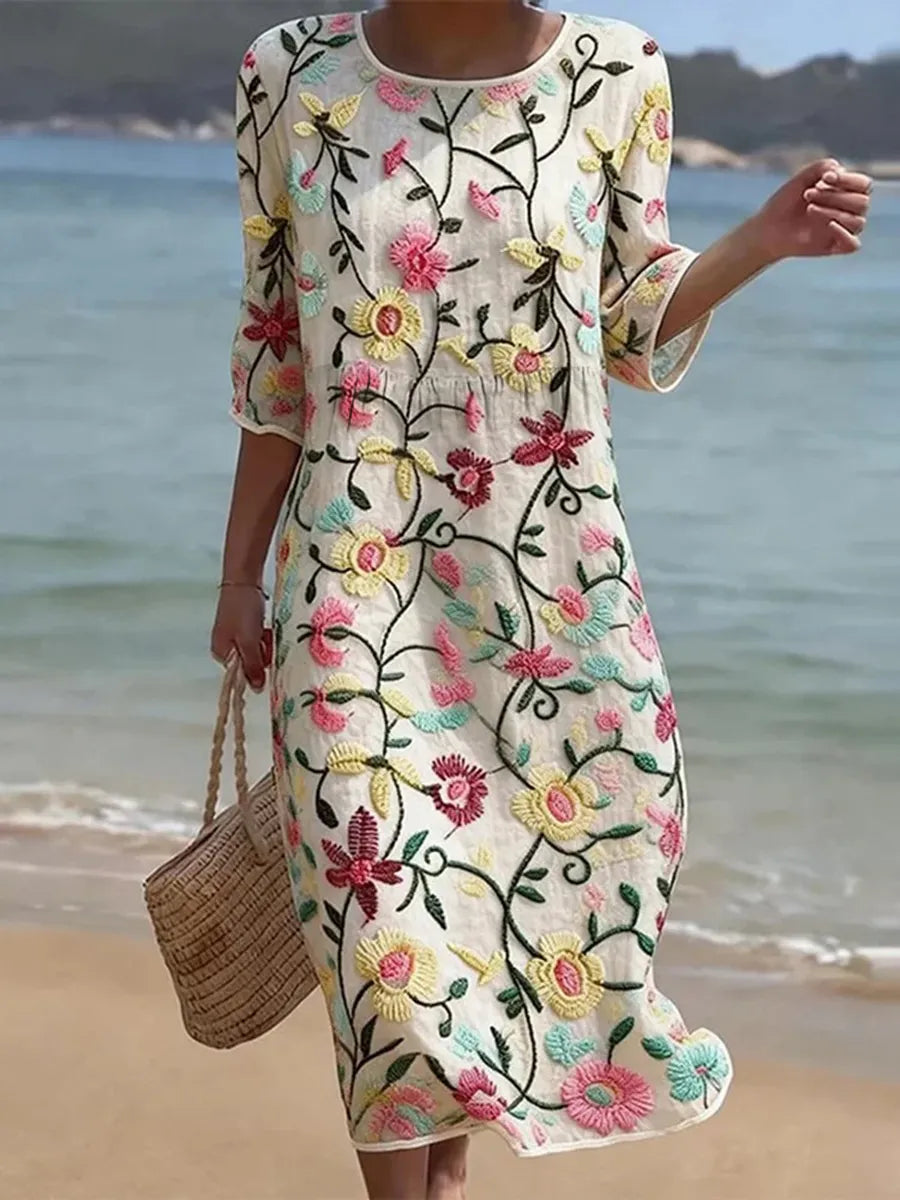 Alicea Elegantes Blumen-Maxikleid