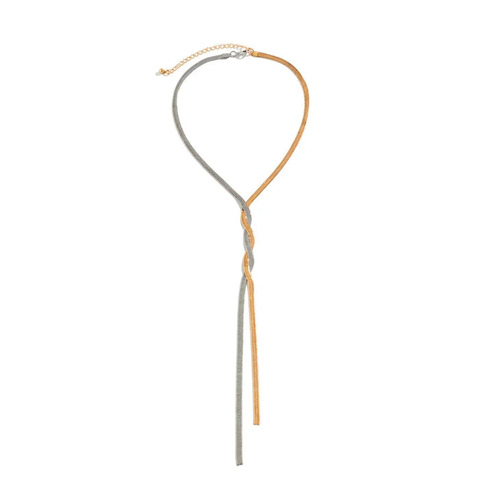 Lange Kette – SleekLuxe – Elegant & verstellbar – Geflochtene Glieder
