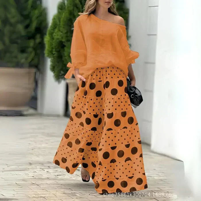 Damen Zweiteiliges Maxi Outfit Set