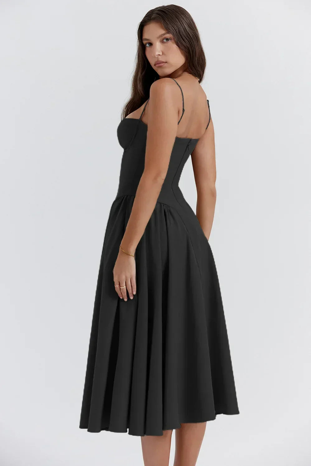 Damen Ärmelloses Korsettkleid