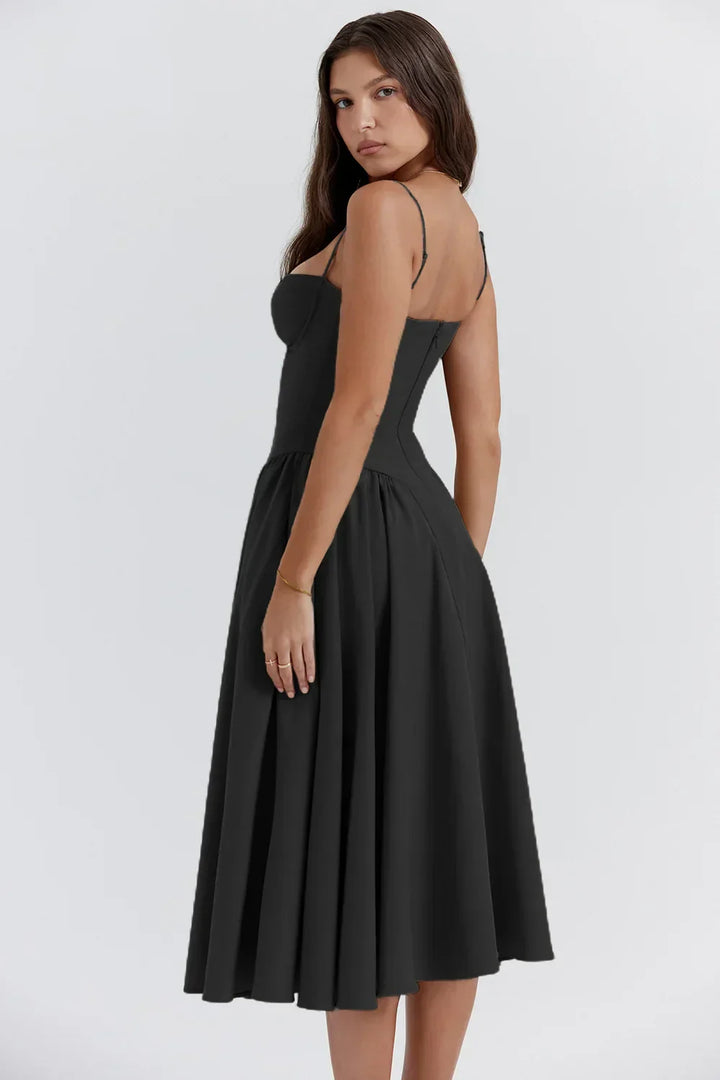 Damen Ärmelloses Korsettkleid