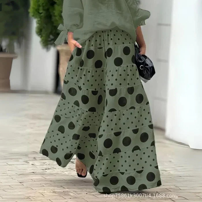 Damen Zweiteiliges Maxi Outfit Set