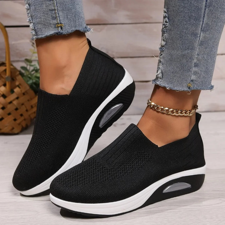Damen Orthopädische Slip-On Sneaker – Bequeme Freizeit Komfort Turnschuhe