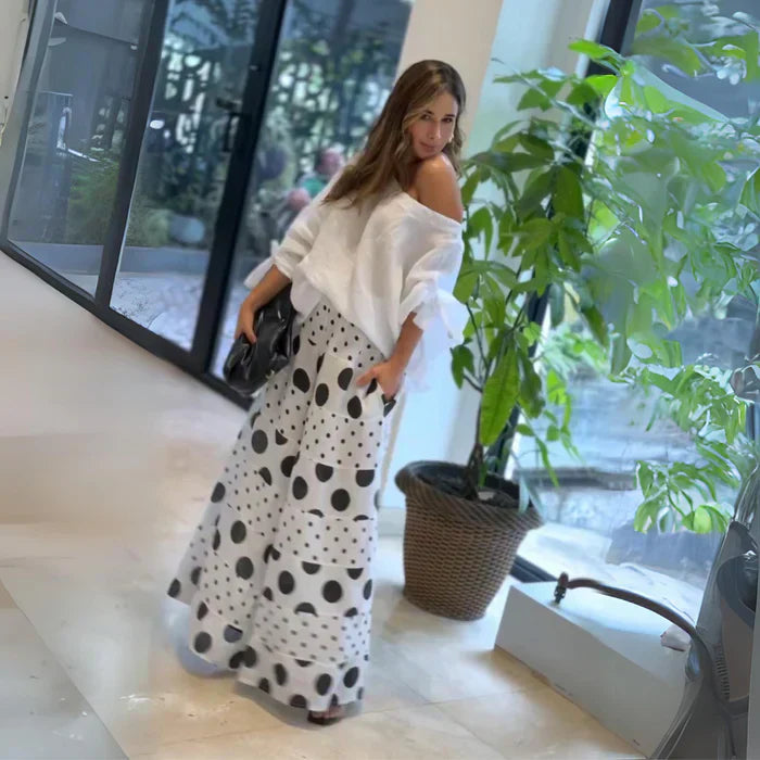 Damen Zweiteiliges Maxi Outfit Set
