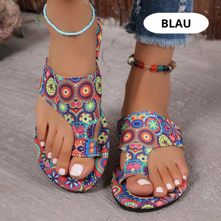 Damen Blumen Flache Slipper