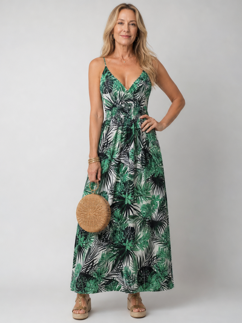 Maravelle | Ärmelloses Midikleid mit Blumenprint