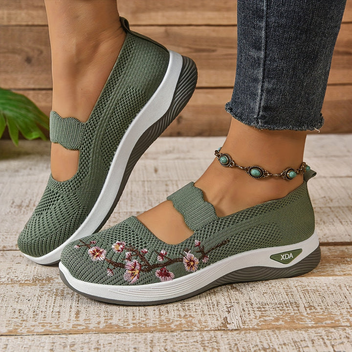 Damen Atmungsaktive Slip On Bequemschuhe