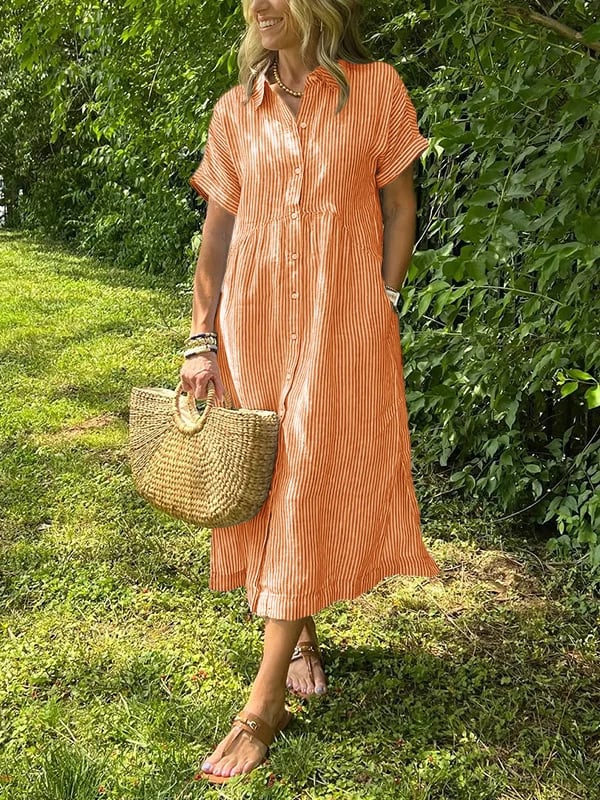 Charleigh | Elegantes gestreiftes Kleid
