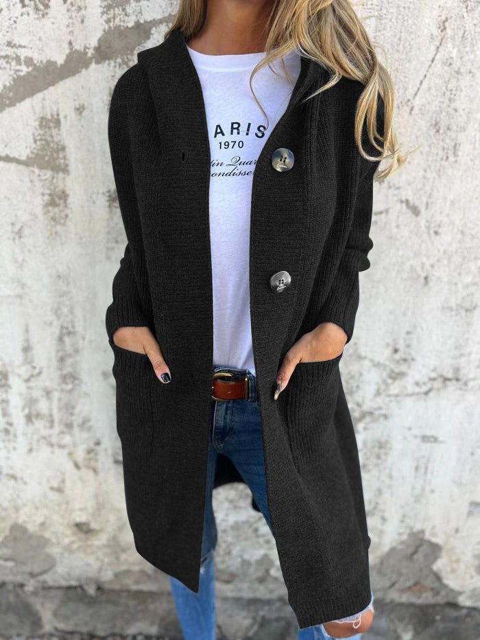 Damen Strick Langjacke