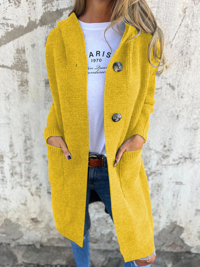 Damen Strick Langjacke
