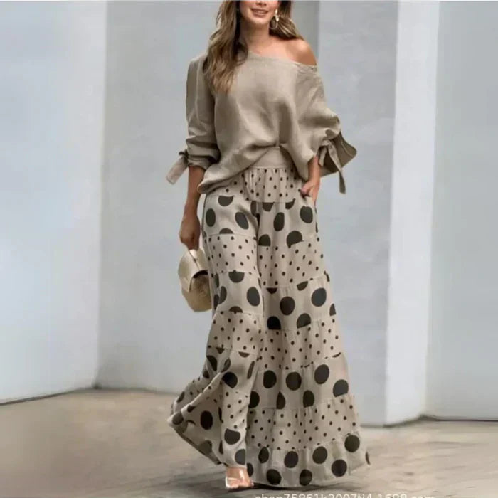Damen Zweiteiliges Maxi Outfit Set