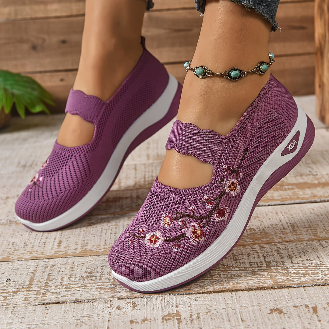 Damen Atmungsaktive Slip On Bequemschuhe