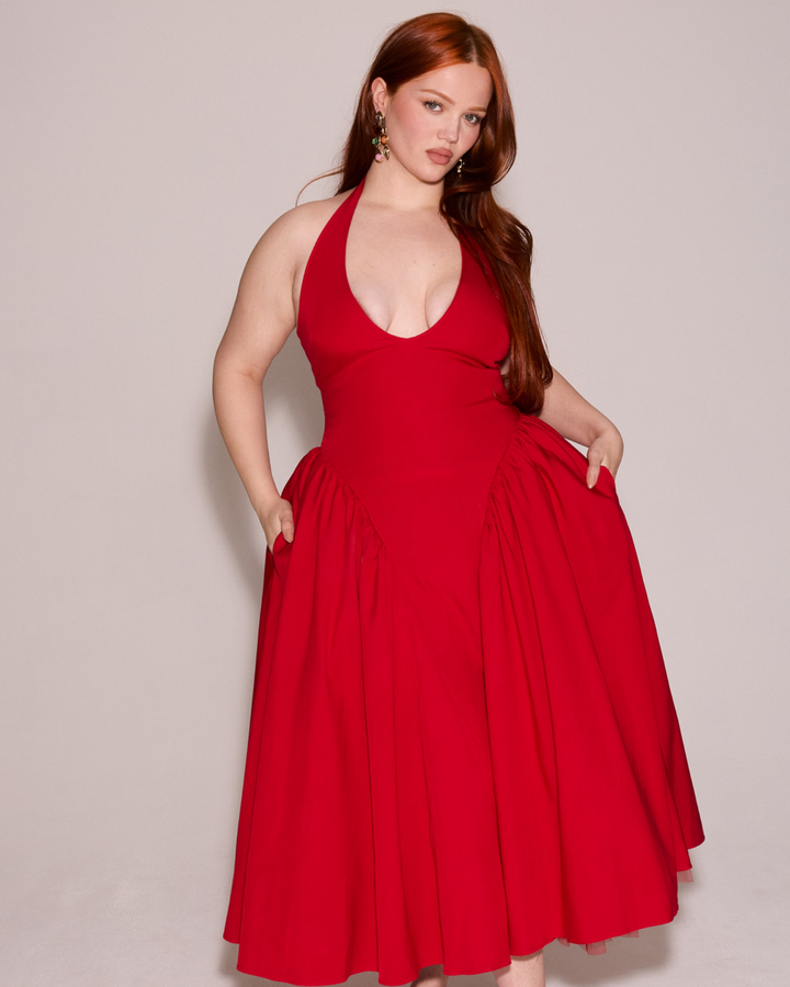 Ärmelloses, elegantes, figurbetontes Tüllkleid im Korsett-Stil mit V-Ausschnitt