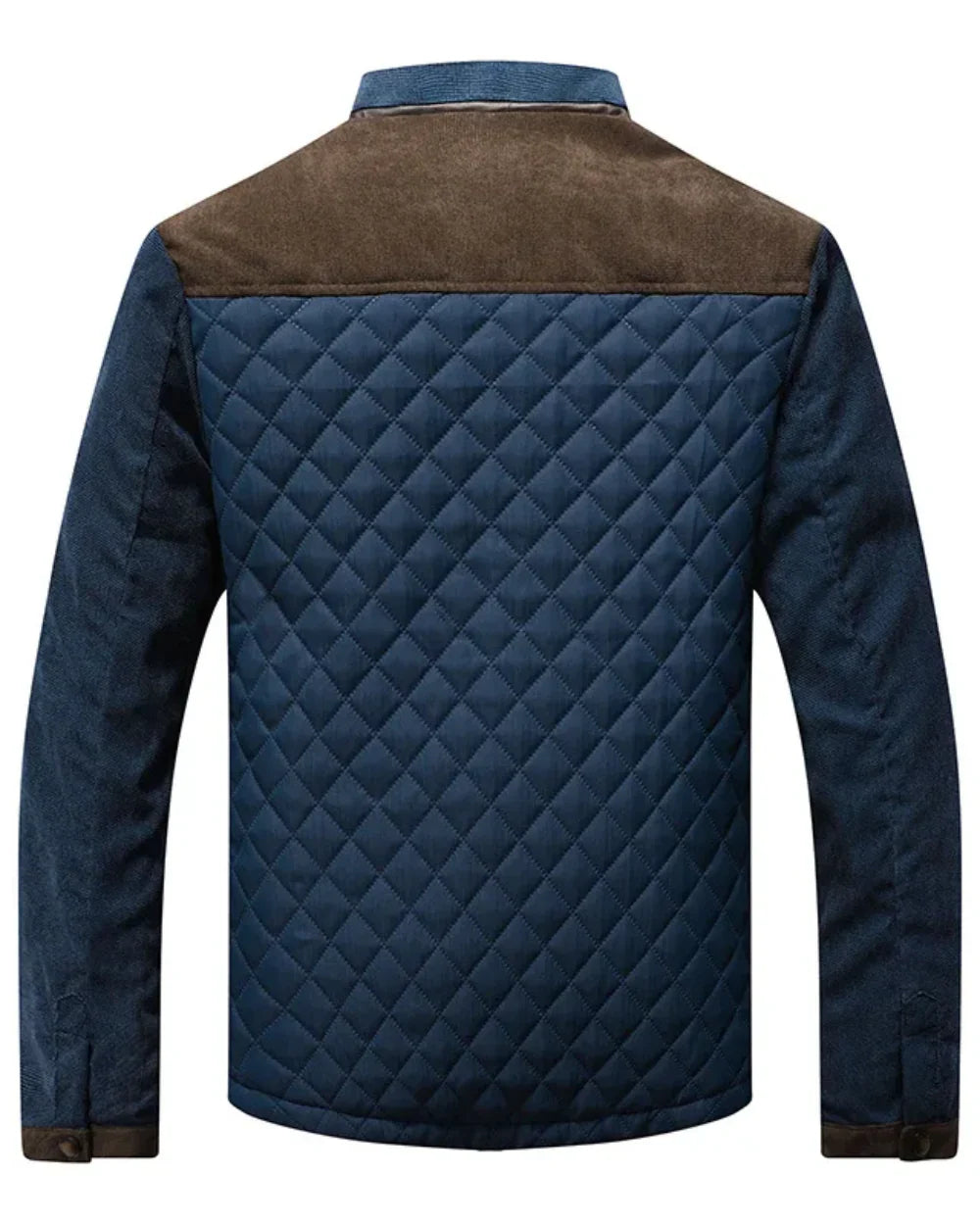 Herren Gesteppt Jacke Mit Reißverschluss
