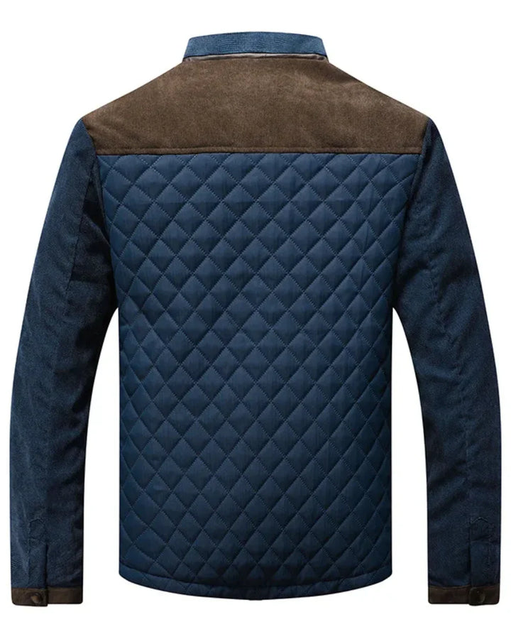 Herren Gesteppt Jacke Mit Reißverschluss