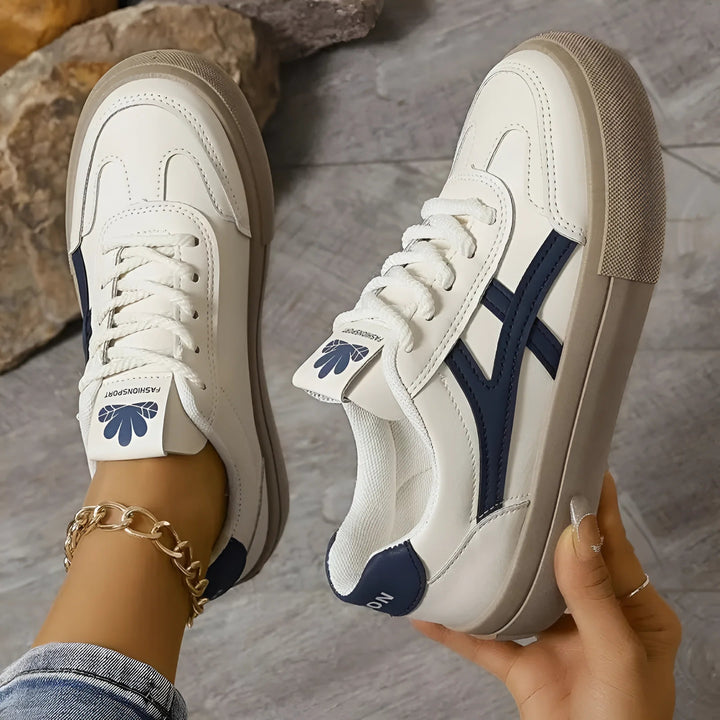 Damen Schnürleder Turnschuhe