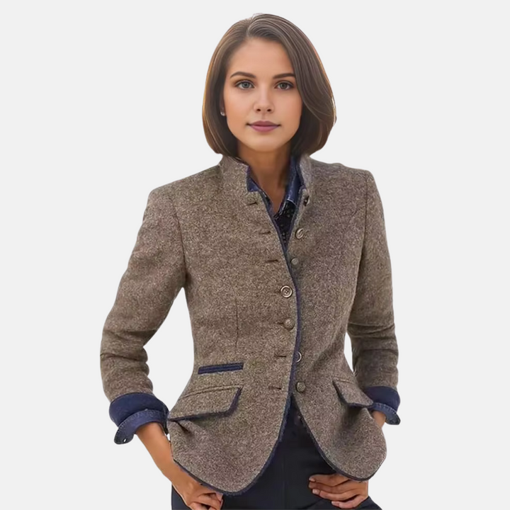 Damen Blazer Jacke mit Knöpfen