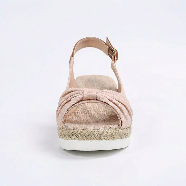 Damen Orthopädische Spitz-Zehen Platform Sandalen – Stilvolle Schnallen Komfort Schuhe
