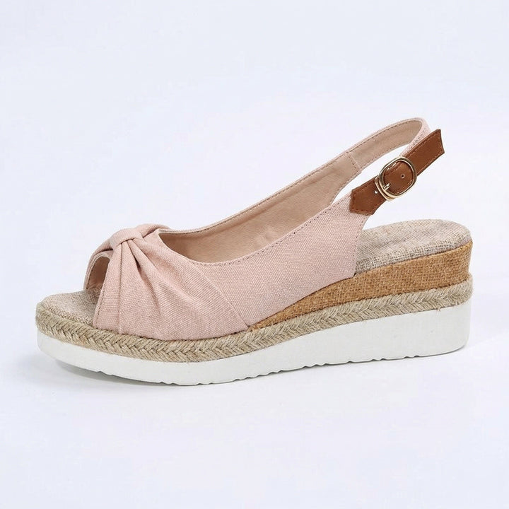 Damen Orthopädische Spitz-Zehen Platform Sandalen – Stilvolle Schnallen Komfort Schuhe