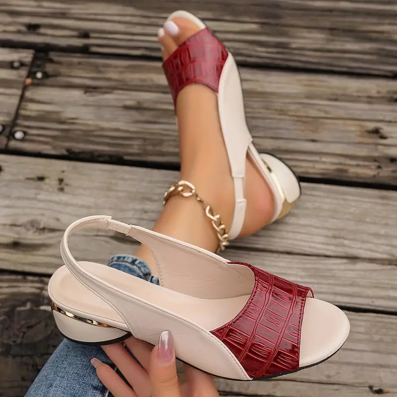 Damen Blockabsatz Sandalen