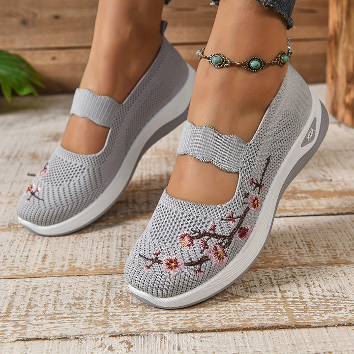 Damen Atmungsaktive Slip On Bequemschuhe