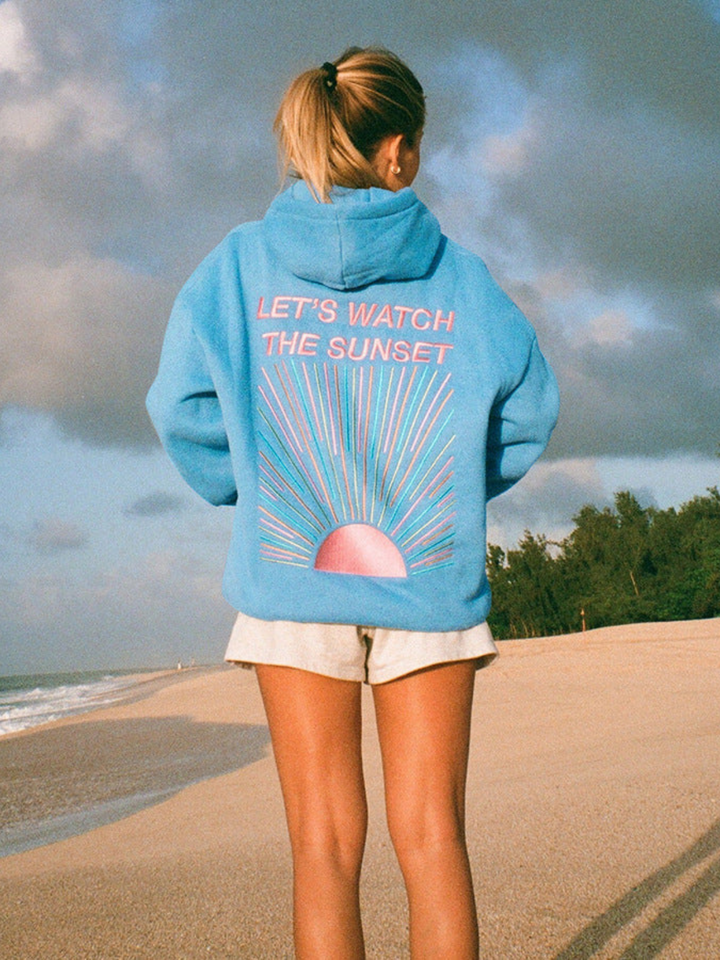 Damen Übergroß Langarm Hoodie
