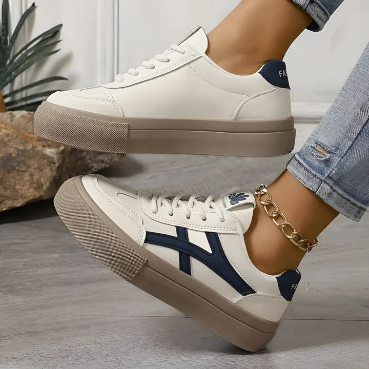 Damen Schnürleder Turnschuhe