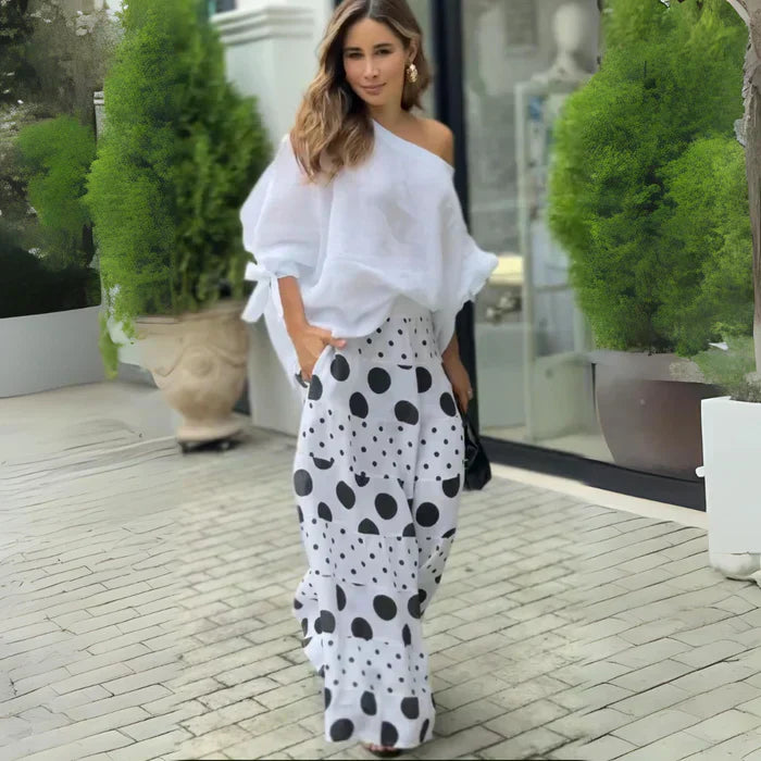 Damen Zweiteiliges Maxi Outfit Set