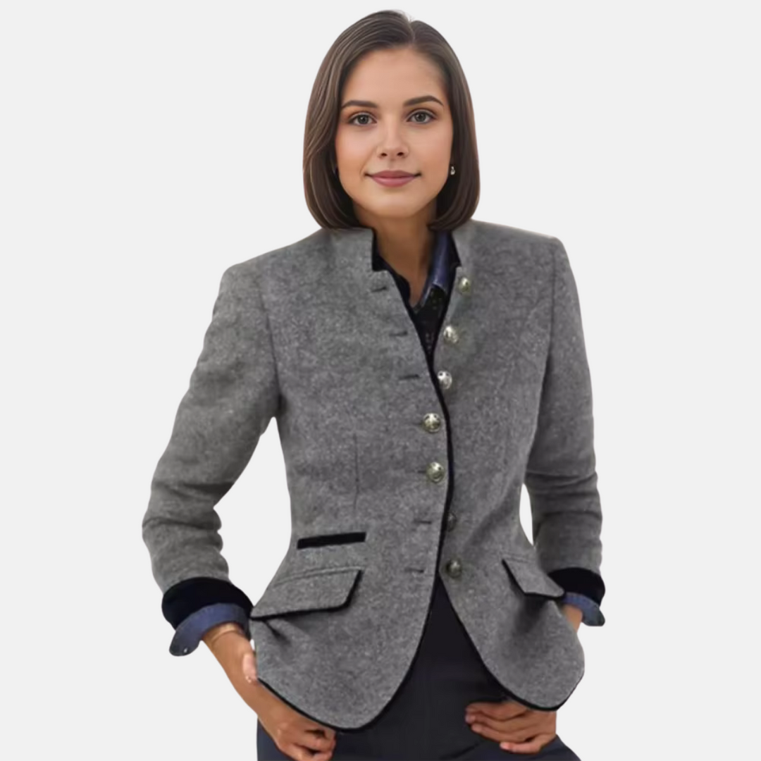 Damen Blazer Jacke mit Knöpfen