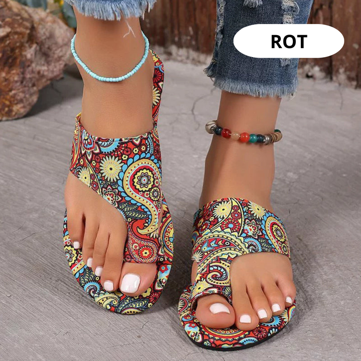Damen Blumen Flache Slipper