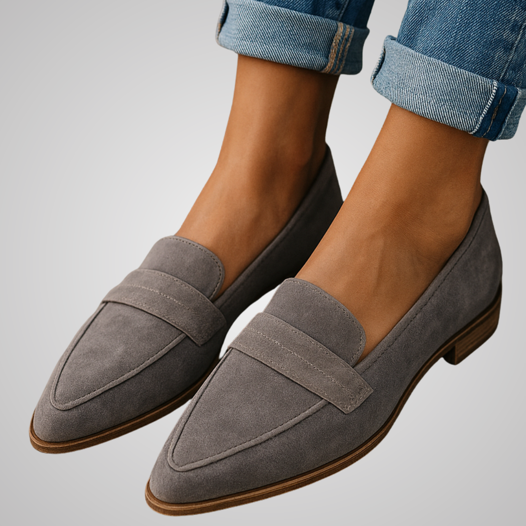 Damen Loafer Aus Samt