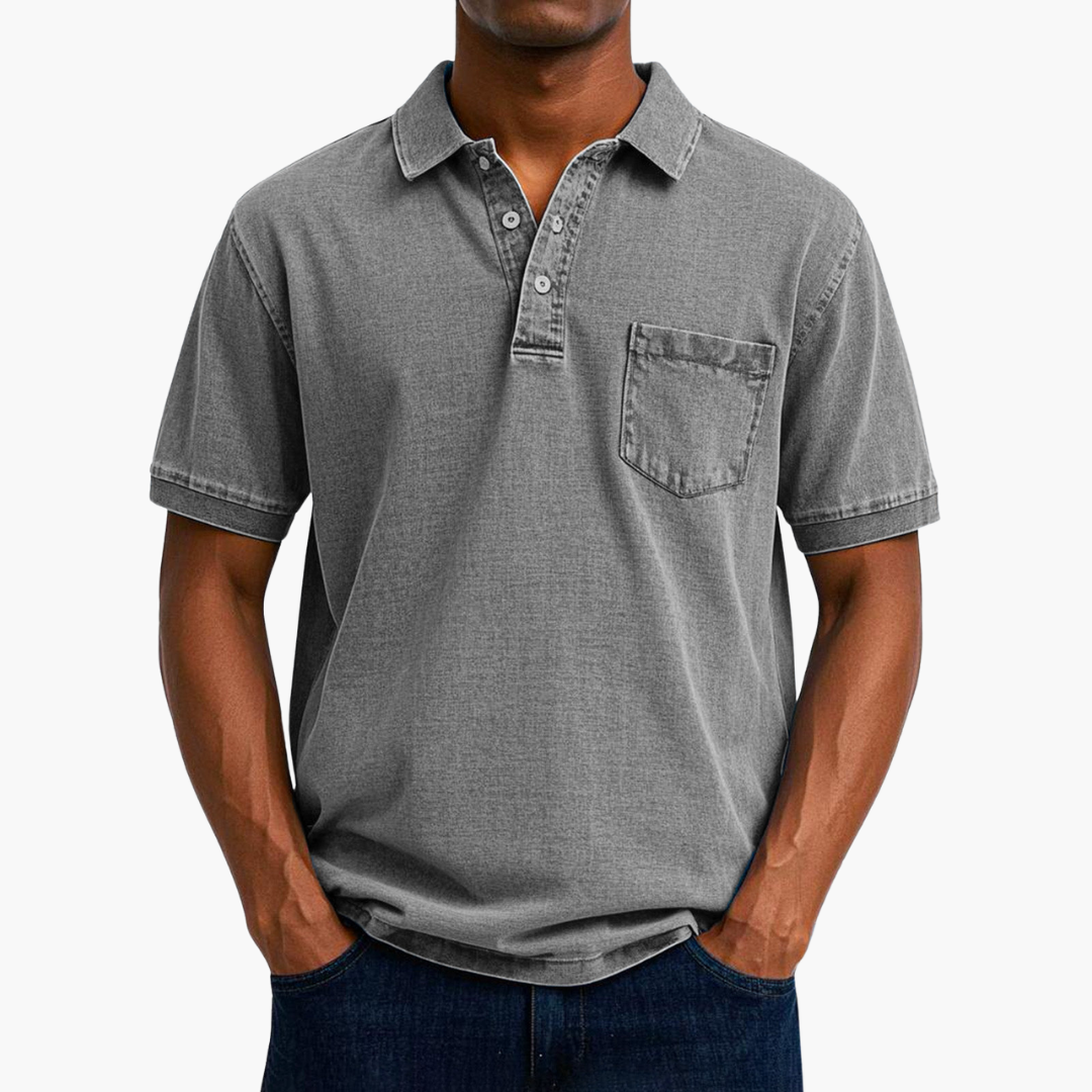 Herren Kurzarm Baumwoll Polo