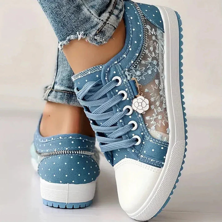 Damen Mesh Schnürsneaker