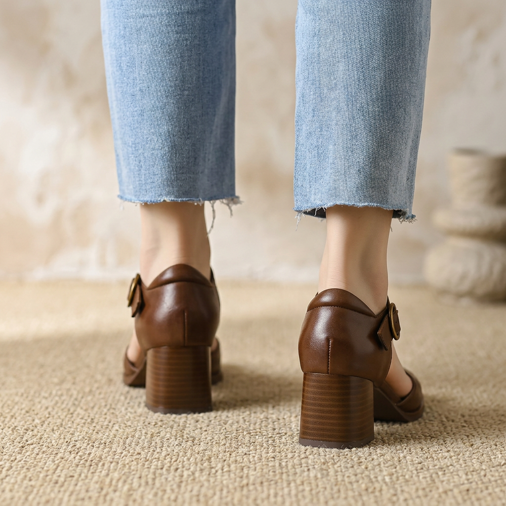 Damen Chiko Mikhaila Quadratische Blockabsatzschuhe – Elegantes Bequemes Schuhwerk