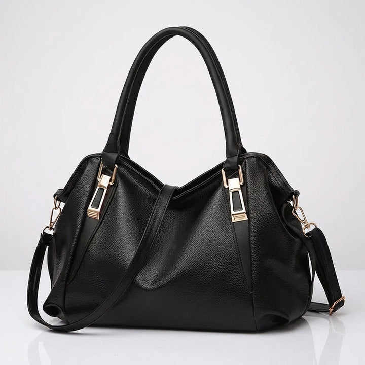 Damen Breite Leder Handtasche Mit Langem Riemen – Stilvolle Schultertasche