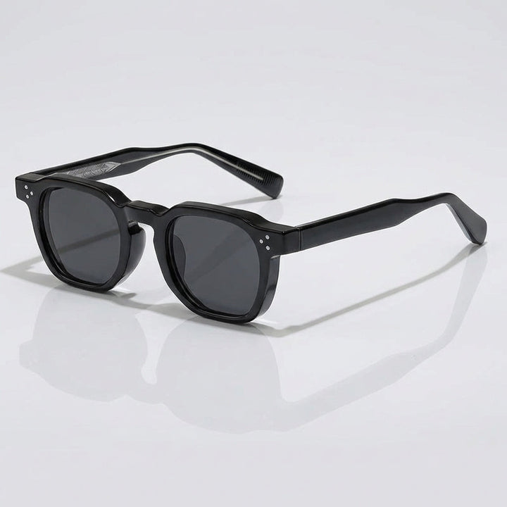 Unisex Quadratische Rahmen Sonnenbrille – Stilvolle UV Schutz Brille