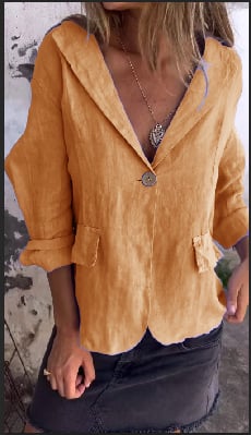 Damen Blazer Mit Knopfleiste