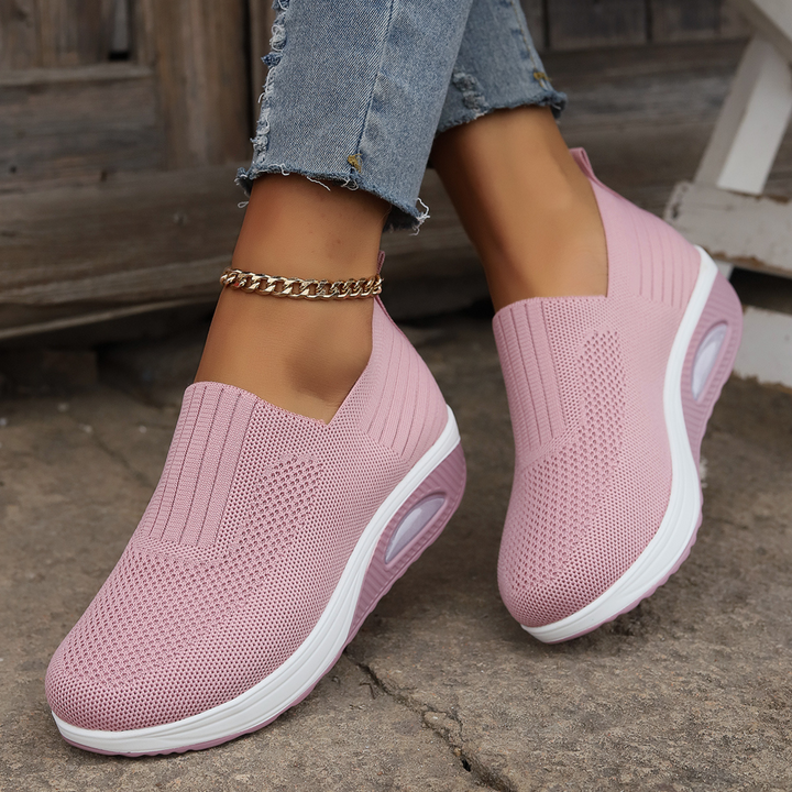 Damen Orthopädische Slip-On Sneaker – Bequeme Freizeit Komfort Turnschuhe